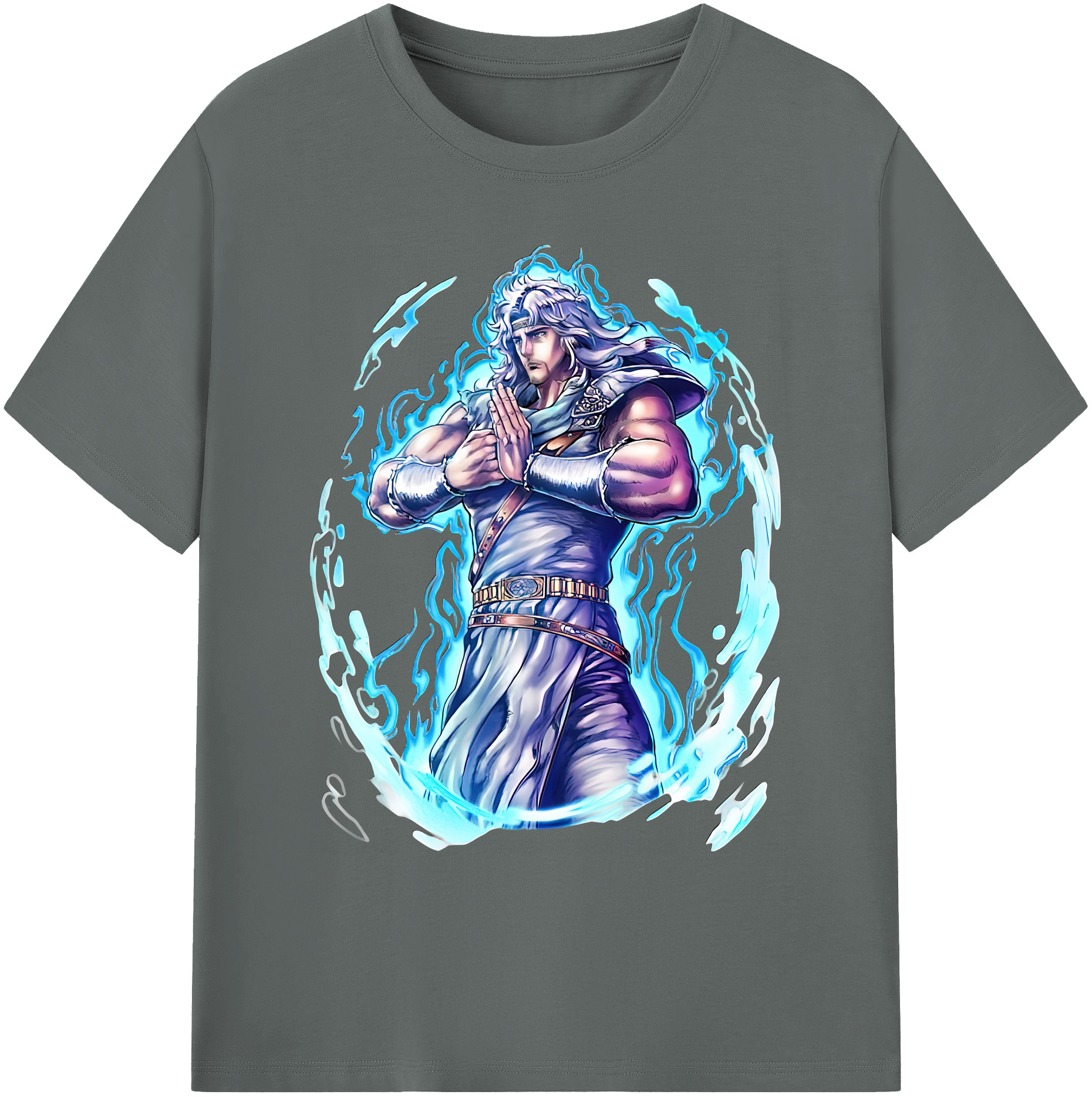 （画像用） 北斗の拳 Fist of the North Star 綿100％ メンズ半袖Tシャツ｜肌触りやわらか＆通気性